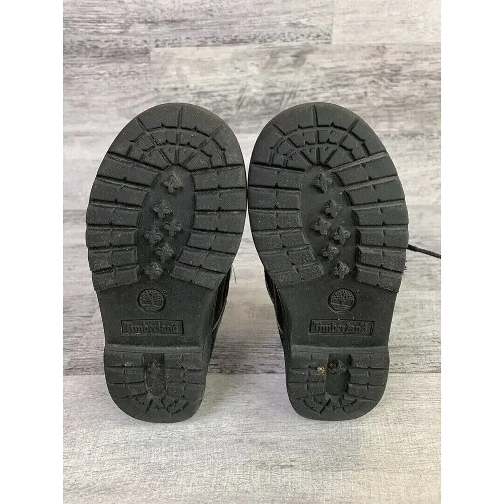 Timberland Black Kids Boots Size 11 Durable & Comfortable